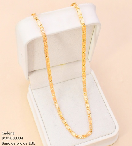 [BX05000034] CADENA BAÑO DE ORO 18K. XUPING TRAMA PLANA CE548-427 012026