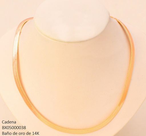 [BX05000038] CADENA BAÑO DE ORO 14K. XUPING SERPIENTE CE552-427 012026