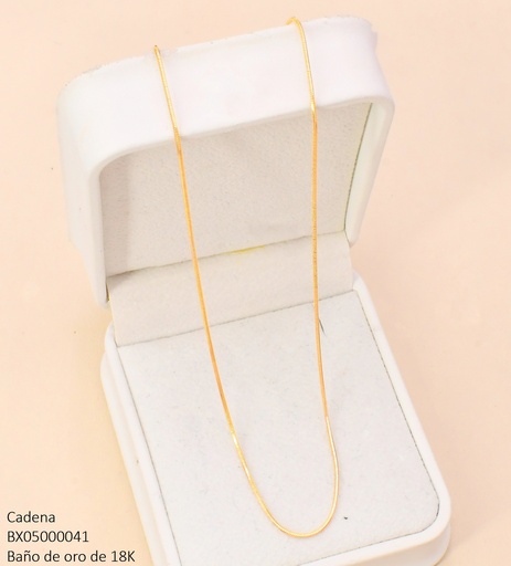 [BX05000041] CADENA BAÑO DE ORO 18K. XUPING COLA RATON CE555-428 012026
