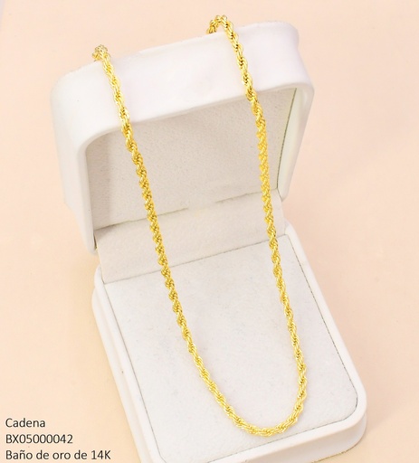 [BX05000042] CADENA BAÑO DE ORO 14K. XUPING CORDON CHINO CE561-427 012026