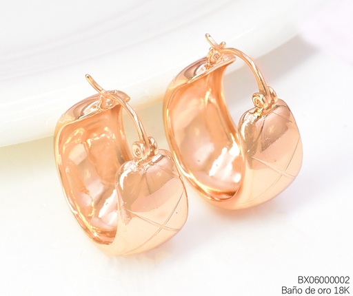 [BX06000002] ARGOLLA BAÑO DE ORO 18K. XUPING GRAB./ROMBO EE5802-427 012026