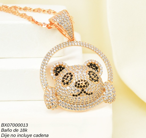 [BX07000013] DIJE BAÑO DE ORO 18K. XUPING CIRCULO/PANDA PE013-427 012026