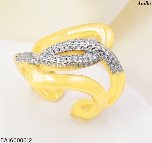 [EA16000612] ANILLO DOR "U" ENTRE ZIRC. RE341-423 012026