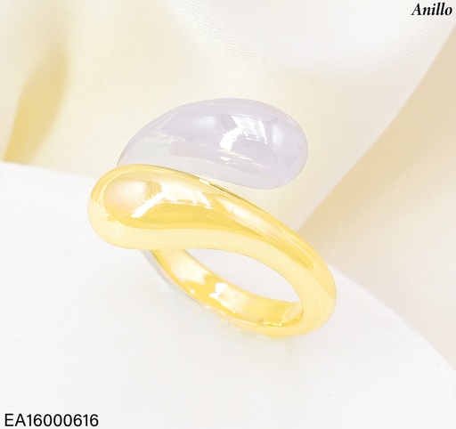 [EA16000616] ANILLO DOR "OV" ENTRE  RE345-423 012026