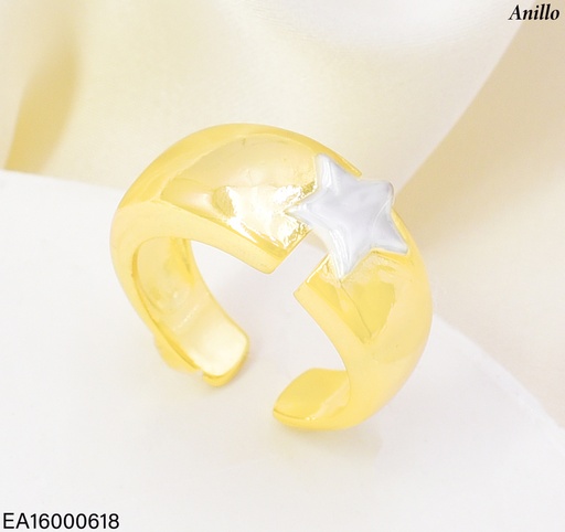 [EA16000618] ANILLO DOR  ESTRELLA PLA RE347-423 012026