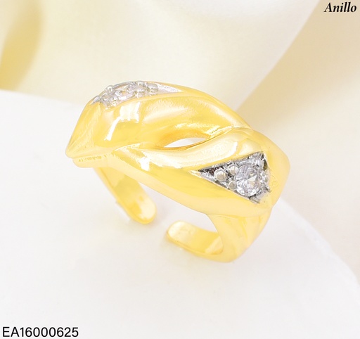 [EA16000625] ANILLO DOR  "OV" ENTRE ZIRC. RE354-423 012026