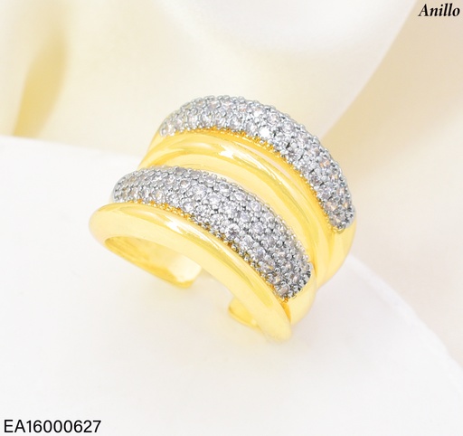 [EA16000627] ANILLO DOR  4 LINEAS ZIRC. RE356-423 012026