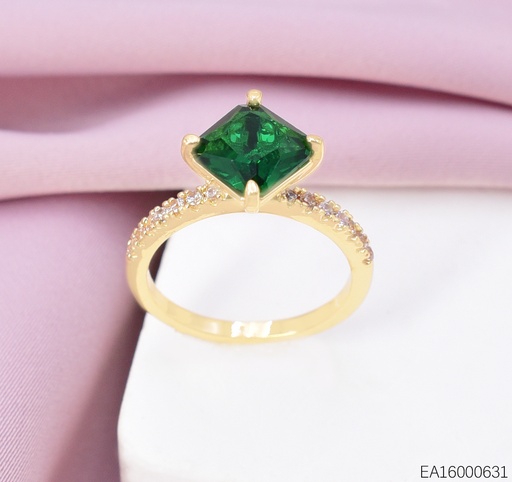[EA16000631] ANILLO ROMBO ZIRC. VERDE RE446-318 012026