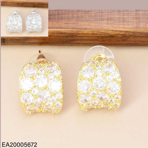 [EA20005672] ARETES DOR/PLAT “C”ZIRC. RD EE4869-6 012026