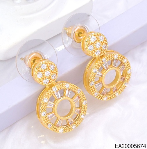 [EA20005674] ARETES CIRCULOS ZIRC. DOR/PLAT EE4871-6 012026