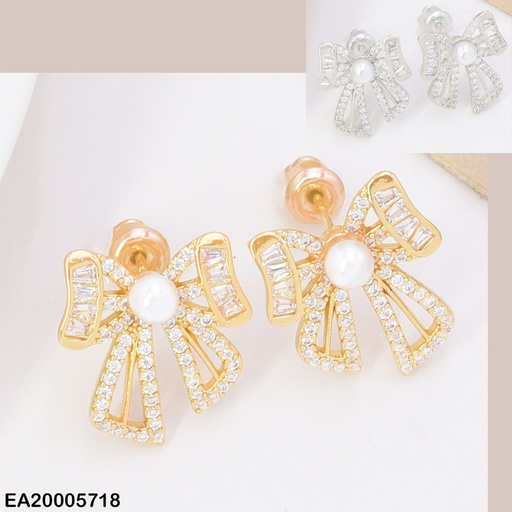 [EA20005718] ARETES DOR/PLAT LAZO/PERLA/ ZIRC. EE4919-6 012026