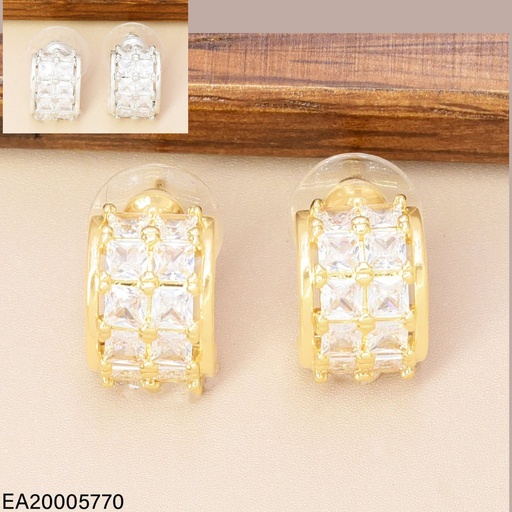 [EA20005770] ARETES DOR/PLAT "C" ZIRC. CUADRO EE4972-6 012026