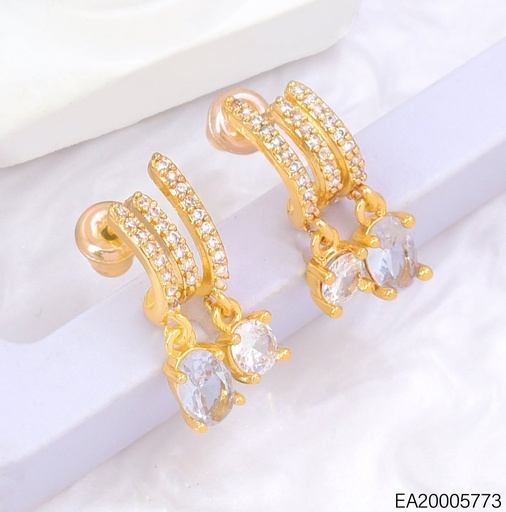 [EA20005773] ARETES "C" 3 LINEA/ ZIRC. OV. DOR/PLAT EE4975-6 012026