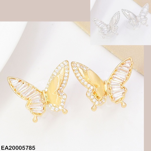 [EA20005785] ARETES DOR/PLAT MARIPOSA ZIRC. EE4987-6 012026