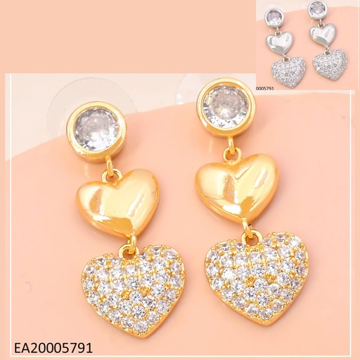 [EA20005791] ARETES DOR/PLA RD. 2 CORAZON ZIRC. EE4993-6 012026