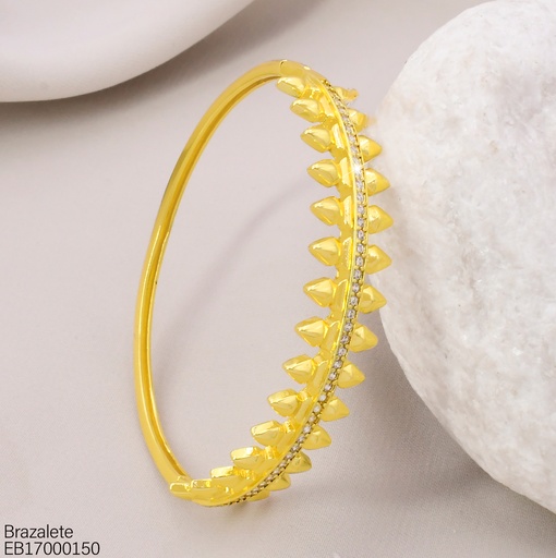 [EB17000150] BRAZALETE DOR PUNTAS/LINEA ZIRC.CENTRO BE1194-217 012026