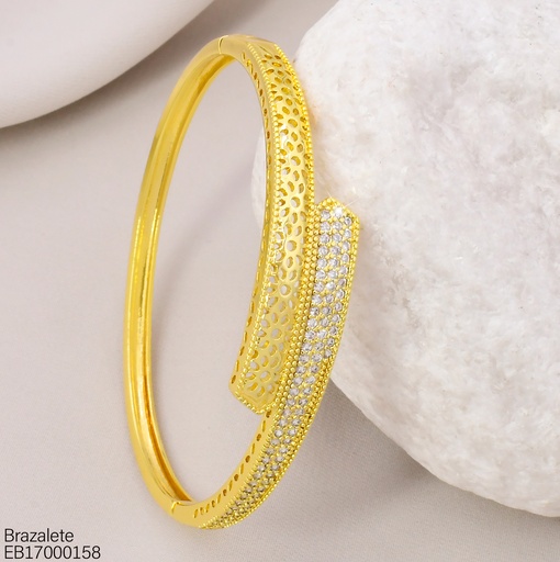 [EB17000158] BRAZALETE ENTRELAZADO/FLOR/ZIRC. BE1202-217 012026