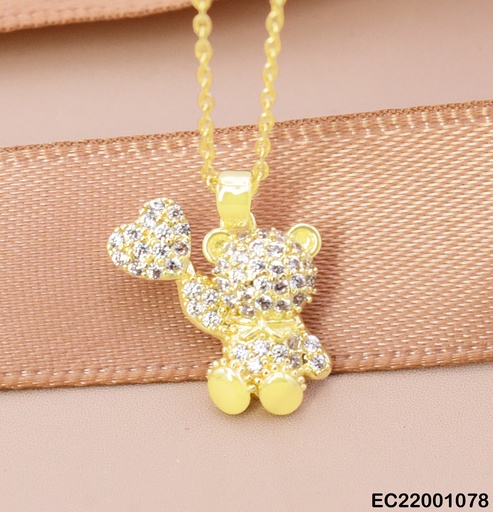 [EC22001078] CADENA OSO CORAZON ZIRC. CE492-424 012026