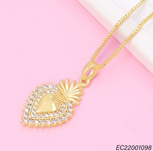 [EC22001098] CADENA CORAZON BORDE ZIRC. CORONA CE522-429 012026