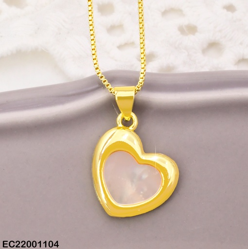[EC22001104] CADENA CORAZON CENTRO CREMA CE605-294 012026