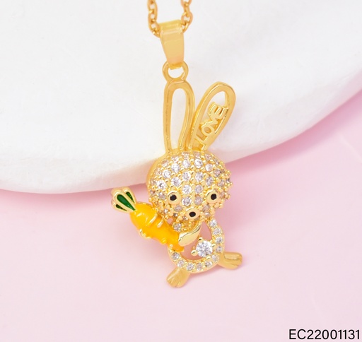 [EC22001131] CADENA DOR CONEJO/ZIRC. ZANAHORIA LOVE CE634-442 012026