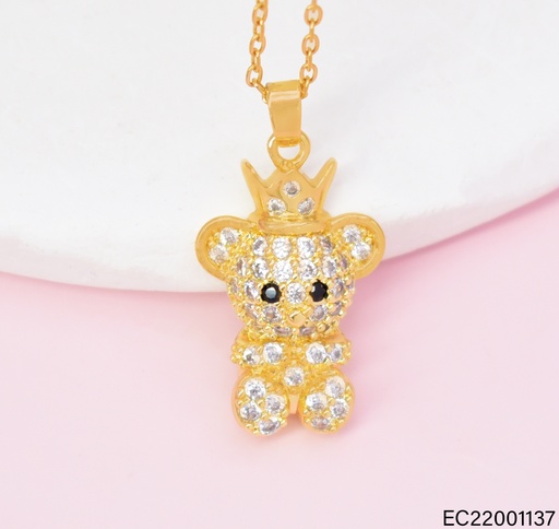 [EC22001137] CADENA DOR DIJE OSO ZIRC. CORONA CE640-442 012026
