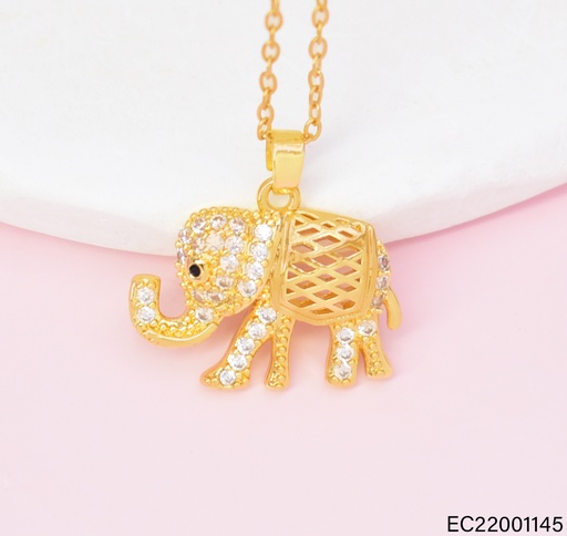 [EC22001145] CADENA DOR ELEFANTE ZIRC. CE648-442 012026