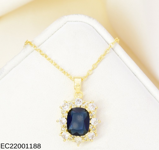 [EC22001188] CADENA CUADRO ZIRC. AZUL/CRISTAL CE794-445 012026