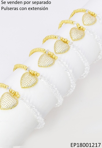 [EP18001217] PULSERA ESFE/CRIST TRANS ZIRC. CORAZON BE915-9 012026