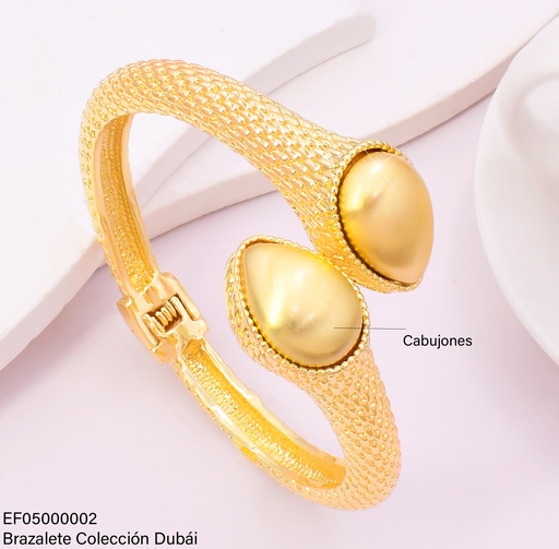 [EF05000002] BRAZALETE SERPIENTE GOTAS DOR.EXTREMOS FD25870