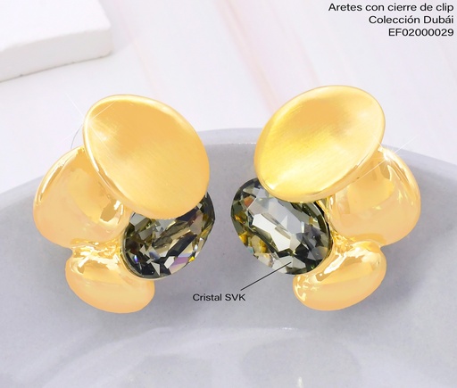 [EF02000029] ARETES DOR OVALOS/ZIRC. GRIS FD25922
