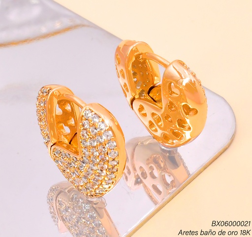 [BX06000021] ARGOLLA BAÑO DE ORO 18K. XUPING CARTERITA ZIRC.JEYX-12103