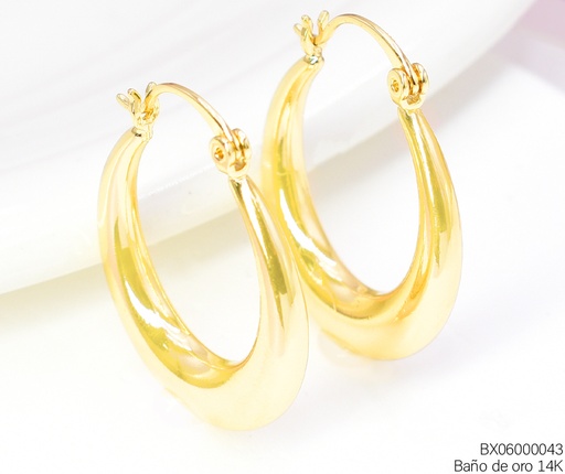 [BX06000043] ARGOLLAS BAÑO DE ORO 14K. XUPING INF.INFERIOR EE5278-427 012026