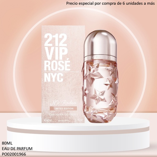 [PO02001966] PERFUME 212 VIP ROSE NYC NY RODEO LIMITED EDP CAROLINA HERRERA 80ML