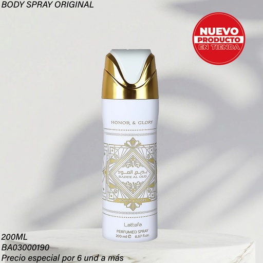 [BA03000190] BODY HONOR Y GLORY BADEE AL OUD LATTAFA 200ML