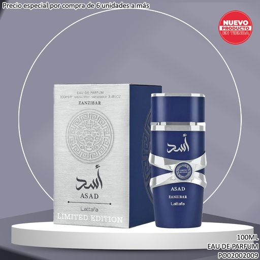 [PO02002009] PERFUME ASAD LATTAFA ZANZIBAR EDP 100ML LIMITED