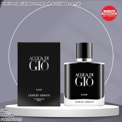 [PO02002015] PERFUME ACQUA DI GIO ELIXIR GIORGIO ARMANI 50ML PARFUMS
