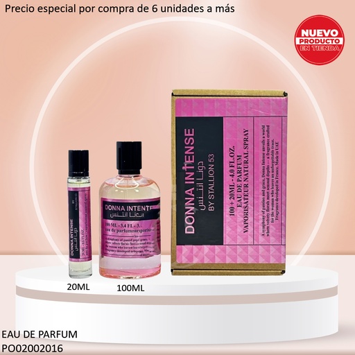 [PO02002016] SET PERFUMES DONNA INTENSE BY STALLION 53 100/20ML