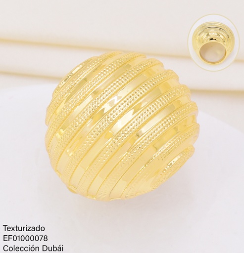 [EF01000078] ANILLO DOR RD LINEAS HORIZONTALES FD25313