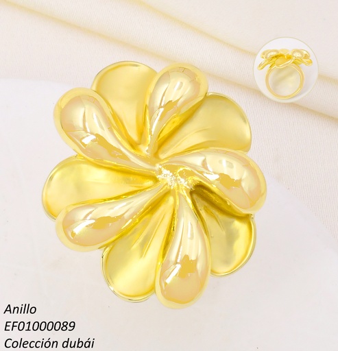 [EF01000089] ANILLO DOR FLOR FD25291/FD25665