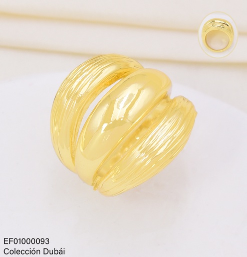 [EF01000093] ANILLO DOR LINEAS LISAS/RAYADAS HORIZONTAL FD25311