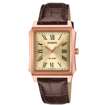 [MTP-B190RGL-9BVDF] RELOJ CASIO ANALOGO MTP-B190RGL-9BVDF CUERO CAFÉ