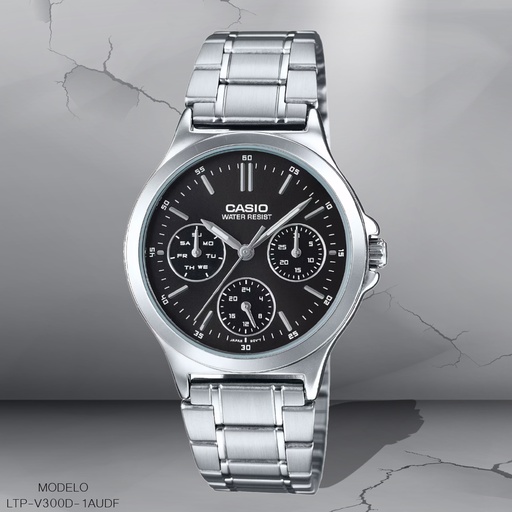 [LTP-V300D-1AUDF] RELOJ CASIO ANALOGO LTP-V300D-1AUDF METAL PLAT