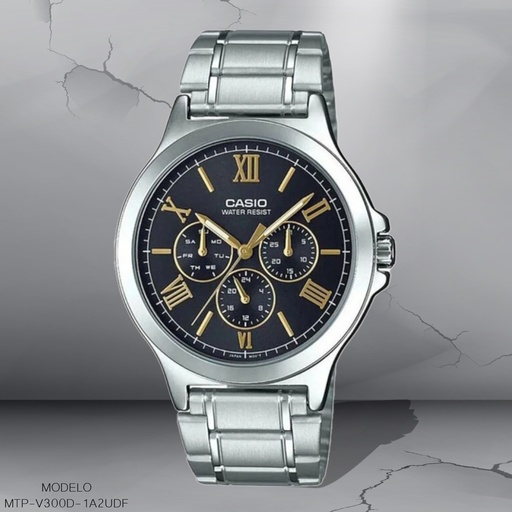 [MTP-V300D-1A2UDF] RELOJ CASIO ANALOGO MTP-V300D-1A2UDF METAL PLAT