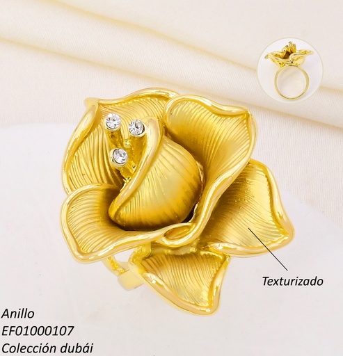 [EF01000107] ANILLO DOR FLOR ZIRC FD25326