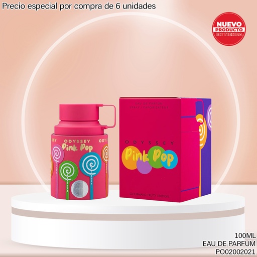 [PO02002021] PERFUME ODYSSEY PINK POP GOURMAND ARMAF EDP 100ML