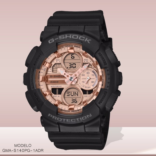 [GMA-S140PG-1ADR] RELOJ CASIO G-SHOCK GMA-S140PG-1ADR RESINA NEGRA