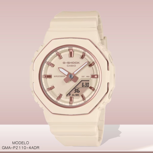 [GMA-P2110-4ADR] RELOJ CASIO G-SHOCK ANA/DIG GMA-P2110-4ADR RESINA BEIGE