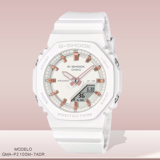 [GMA-P2100M-7ADR] RELOJ CASIO G-SHOCK ANA/DIG GMA-P2100M-7ADR RESINA BLANCA