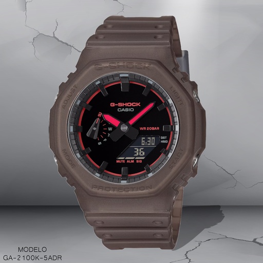 [GA-2100K-5ADR] RELOJ CASIO G-SHOCK ANA/DIG GA-2100K-5ADR RESINA NEGRA